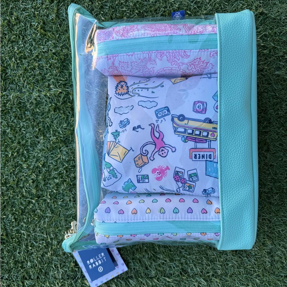 Roller Rabbit Beauty Bag set (4 bags)